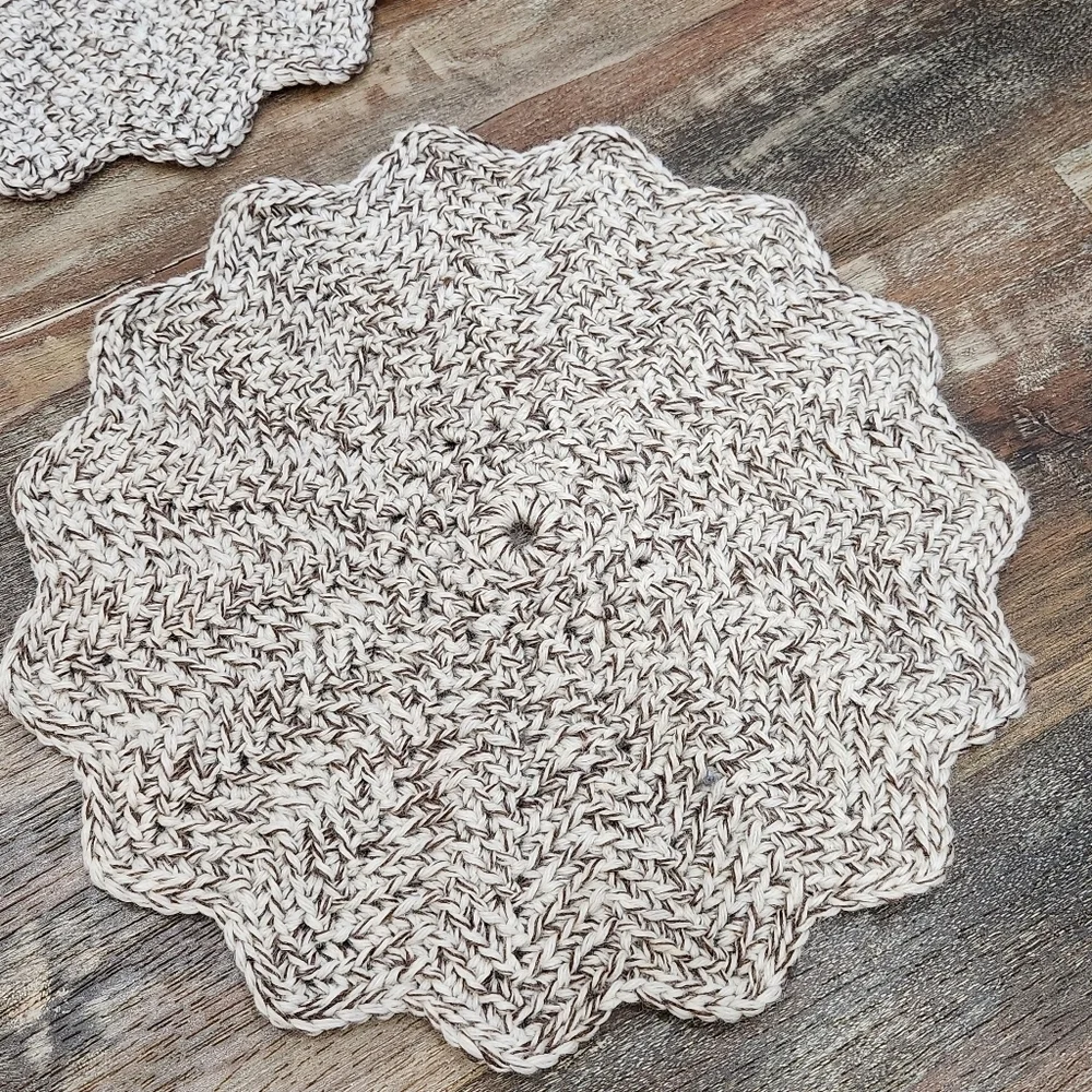 Handmade 4 Crochet Placemats